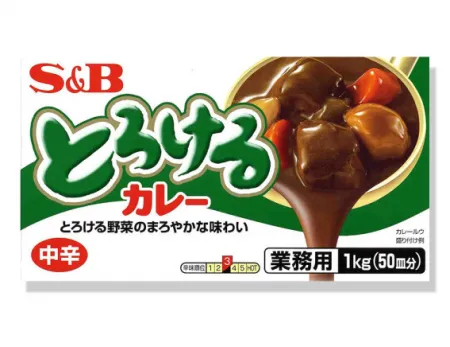 S&B 도로케루 카레 (중간매운맛/초록), 1kg