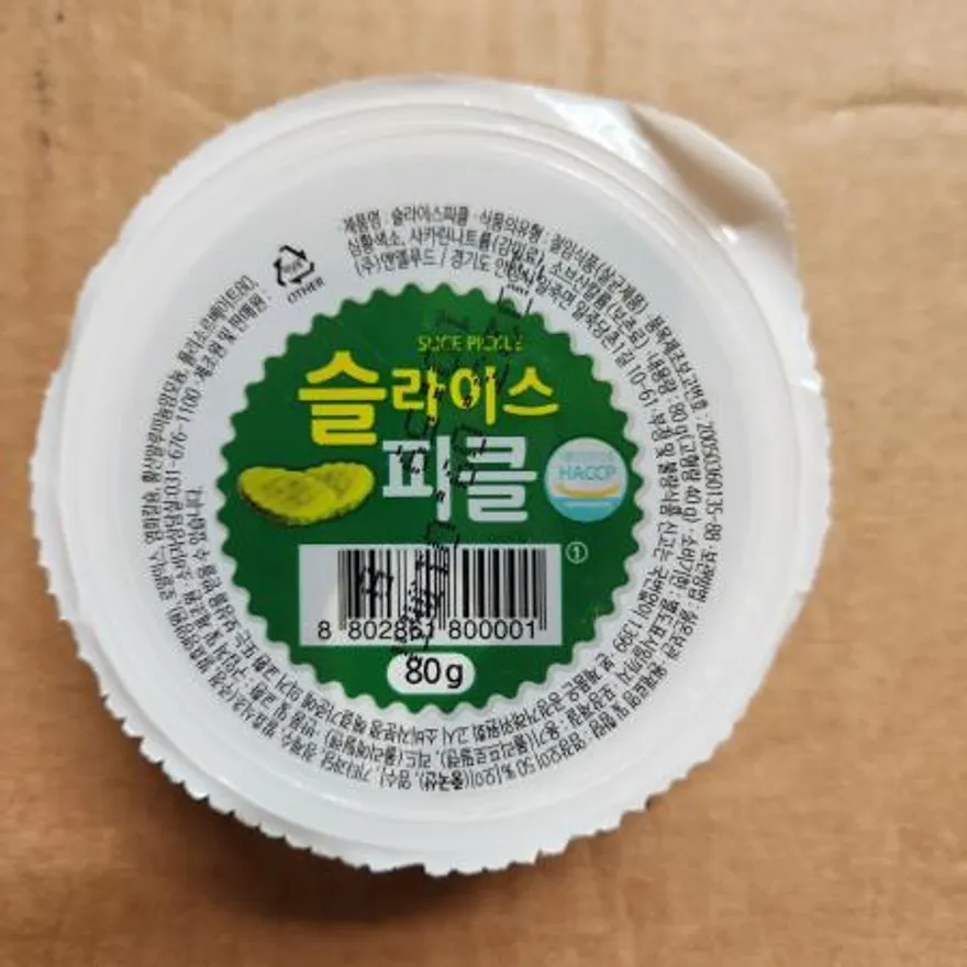 일회용 오이피클 80g X 168개입, 엔엘푸드 이미지