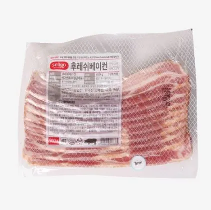 에쓰푸드 후레쉬베이컨 [7mm 절단사이즈] 냉동, 500g