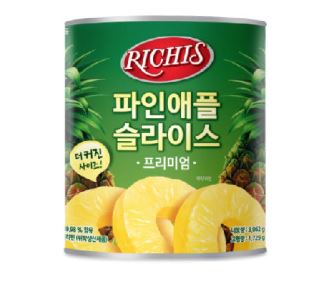 리치스 프리미엄 파인애플 슬라이스, 3kg