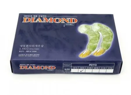 다이아몬드 PDTO 탈각새우 21/25 블럭형태, 1.8kg