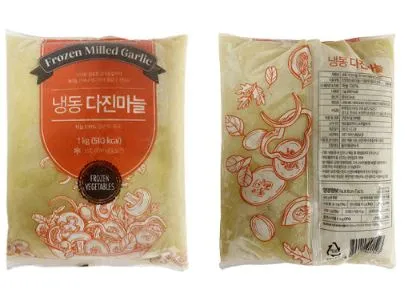 글로벌 중국산 냉동 간마늘 다진마늘, 1kg