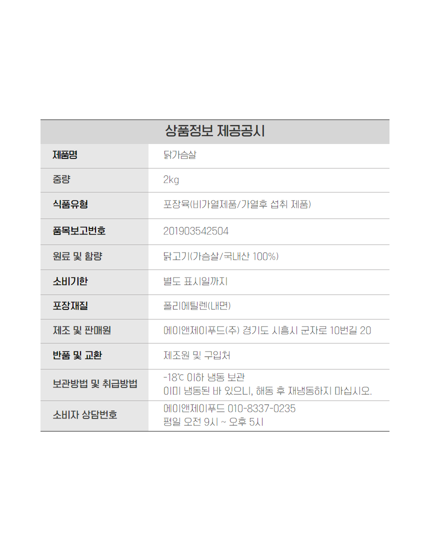 상품정보제공고시