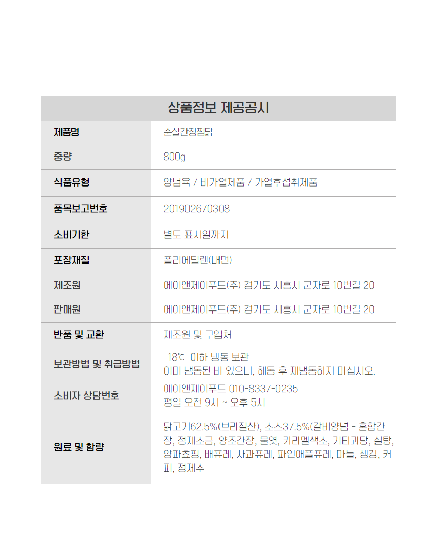 상품정보제공고시