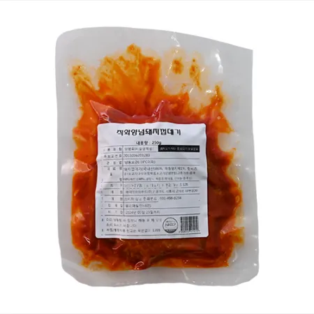 직화양념 벌집 돼지 껍데기 250g 국내산 이미지