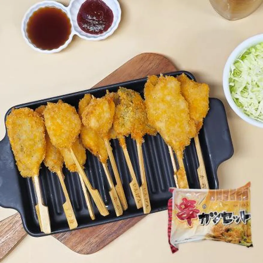 쿠시까스세트 360g 튀김 꼬치 일본꼬치 튀김꼬치 이미지