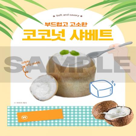 코코넛샤베트 포스터 A3 사이즈
