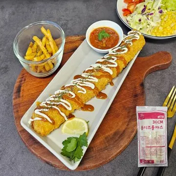 돈까스 치즈롤까스 30CM 3개입 660G 치즈돈까스 도매 업소용 안주 간식