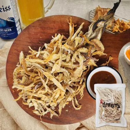 순살먹태채(각10봉) 100g 머리+껍질 포함 (소스 3종 증정)