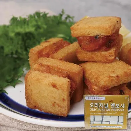 오리지널 사각 멘보샤 600g(30gx20pcs) 1봉 이미지