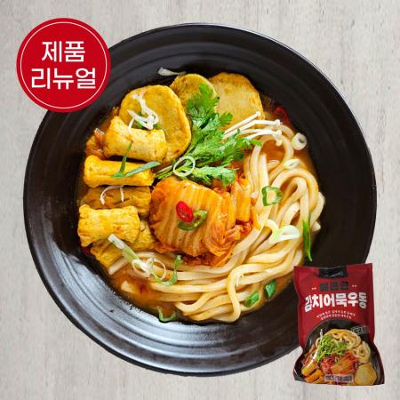 [형기네] 얼큰한 김치어묵우동 448g 10봉