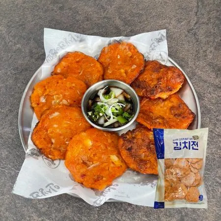 전 김치전 1KG 김치 부침개 모듬전 업소용 반찬용 이미지
