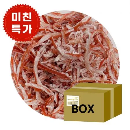 [박스무배]미건조 국내가공 홍진미채 10kg (페루)