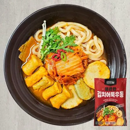 [형기네] 얼큰한 김치어묵우동 438g 1봉