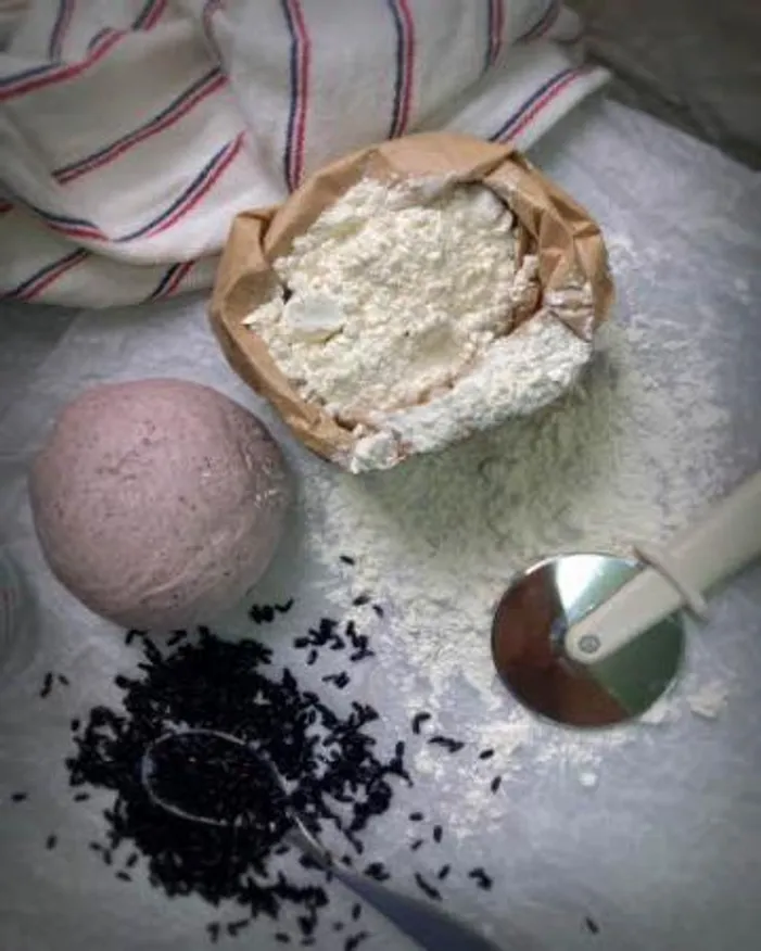 명품 흑미도우 피자도우 냉동생지 화덕피자겸용 250g 45개 이미지
