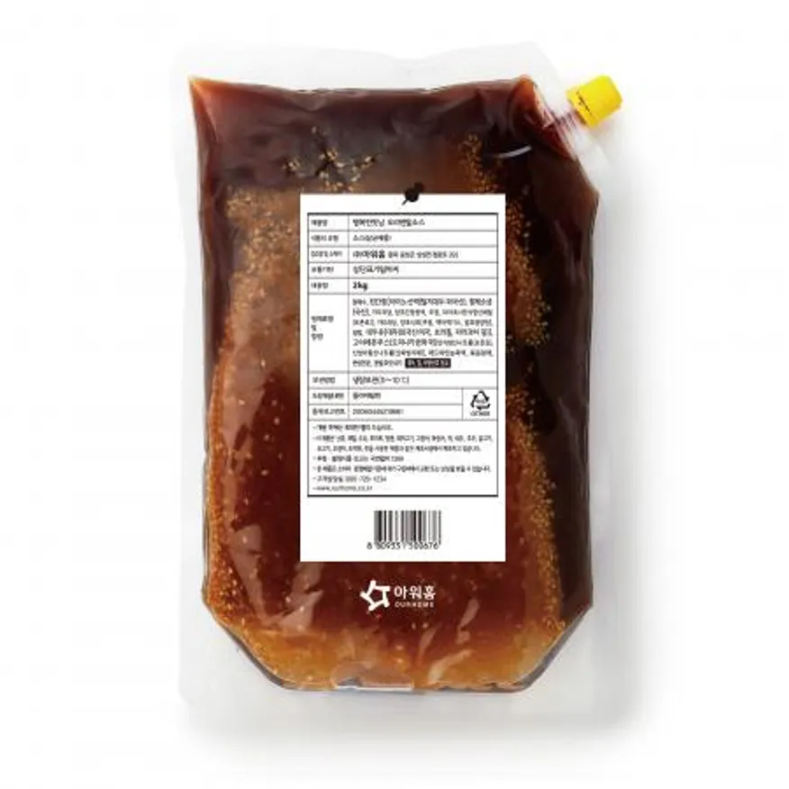 아워홈 행복한맛남 오리엔탈 소스 2kg 샐러드 드레싱 깔끔한 맛 이미지