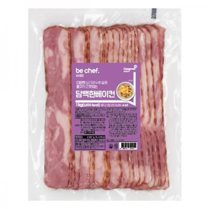 동원 비셰프 담백한 베이컨 1kg 대용량 쫄깃 맛집 황금레시피 이미지