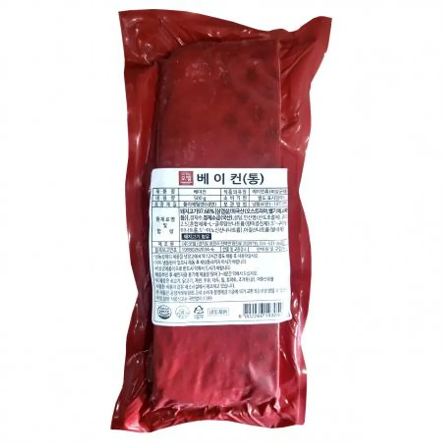 오뗄 통베이컨 500g 무료 아이스포장 베이컨통 이미지