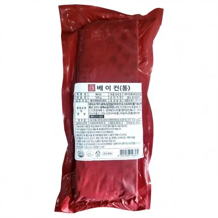 오뗄 통베이컨 500g 무료 아이스포장 베이컨통 이미지