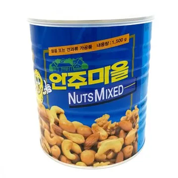 안주마을 믹스너트 1.5kg 대용량 견과류 땅콩 믹스넛