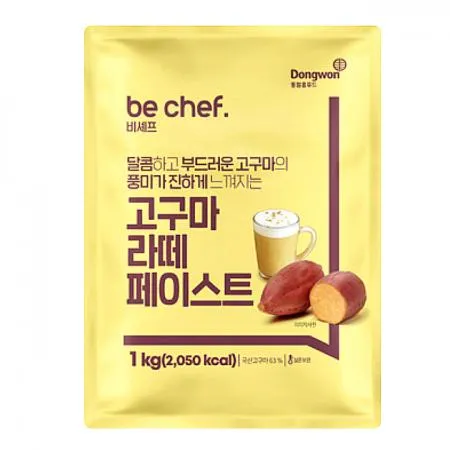 동원홈푸드 비셰프 고구마 라떼 페이스트 1kg 카페 마끼아또