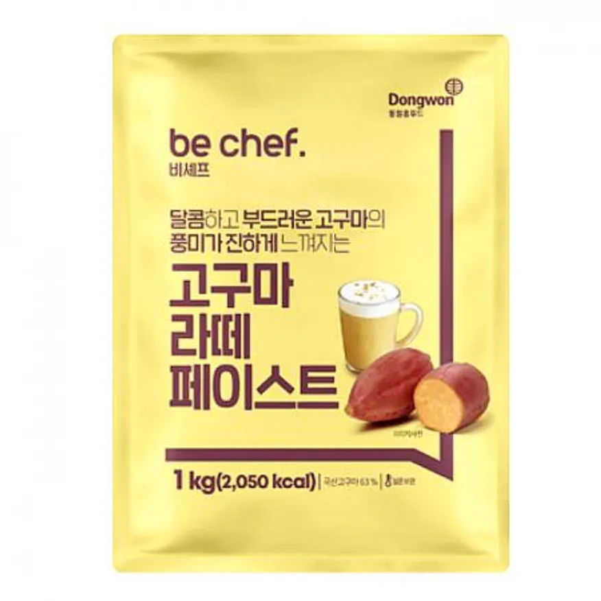 동원홈푸드 비셰프 고구마 라떼 페이스트 1kg 카페 마끼아또 이미지
