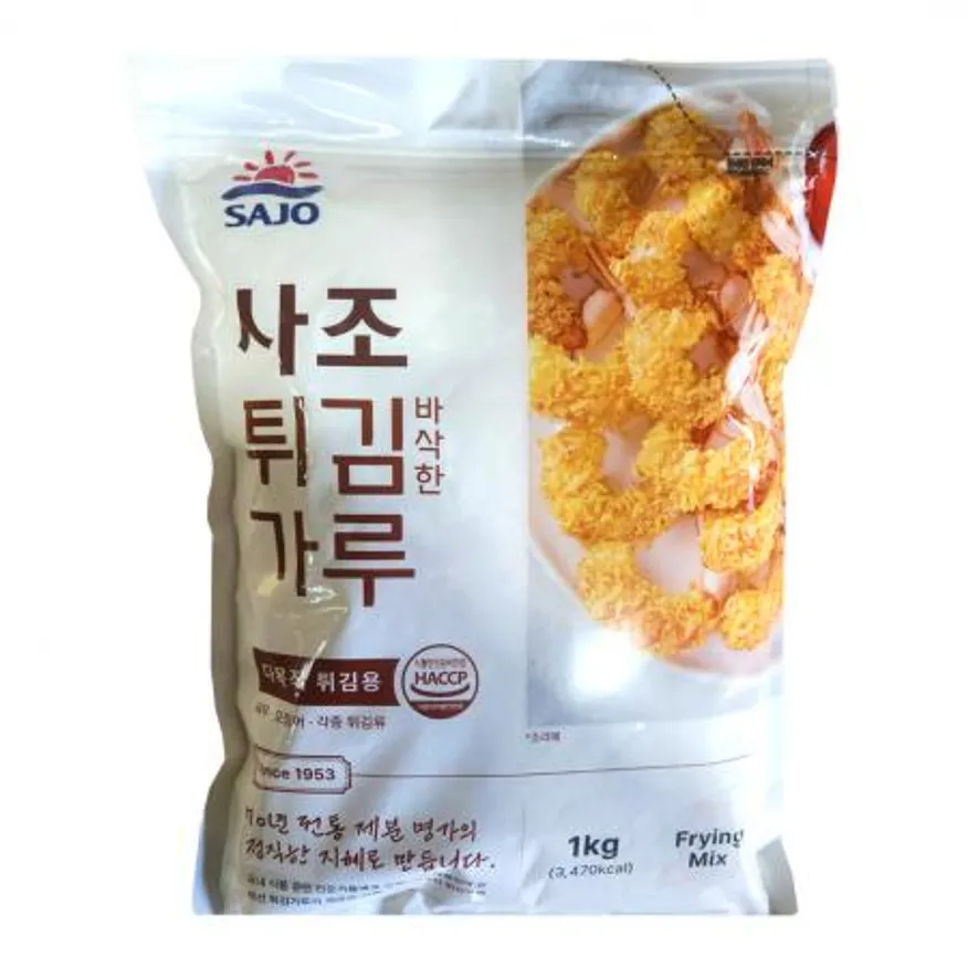 사조 바삭한 튀김가루 박스 (1kg x 10개입) 새우 야채 탕수육 튀김요리 이미지