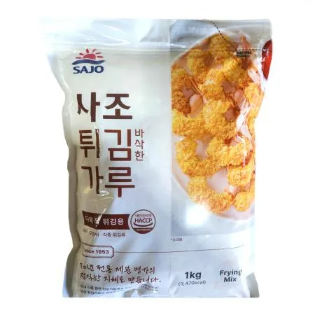 사조 바삭한 튀김가루 박스 (1kg x 10개입) 새우 야채 탕수육 튀김요리 이미지