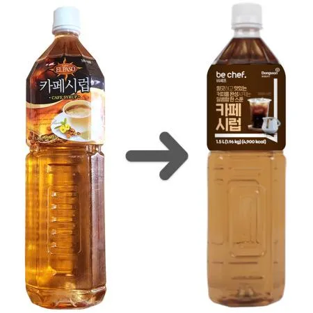 동원홈푸드 엘빠소 카페시럽 1.5L 엘파소 비셰프 커피 슈가시럽 이미지