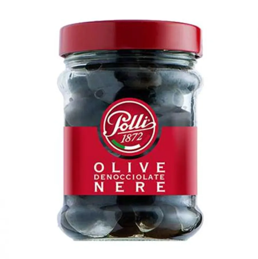 폴리 스페인산 씨 없는 블랙 올리브 130g 피자 파스타 토핑 와인 맥주 안주 샐러드 드레싱 부드러운 식감 절임 절인 이미지