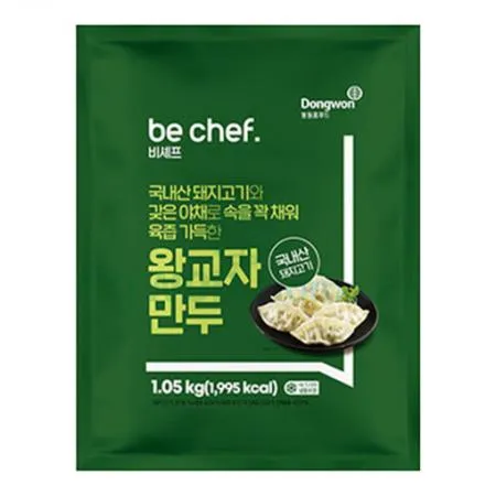 동원홈푸드 비셰프 왕교자 만두 1.05kg 에어프라이어 군만두 찐만두