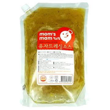 맘스맘 유자 드레싱 2kg 냉장 소스