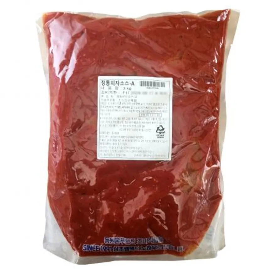 동원홈푸드 삼조쎌텍 정통피자소스A 3kg 태원 바로 대용 대용량 업소용 황금레시피 이미지
