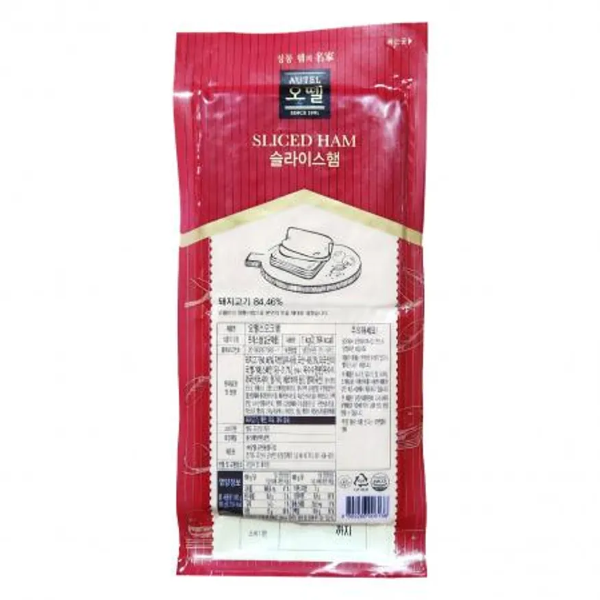 오뗄 스모크 슬라이스햄 1kg 샌드위치 토스트 토핑 (무료 아이스포장) 이미지