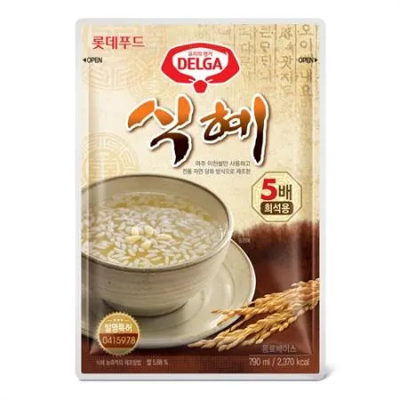 롯데 델가 식혜 790ml 수정과 원액