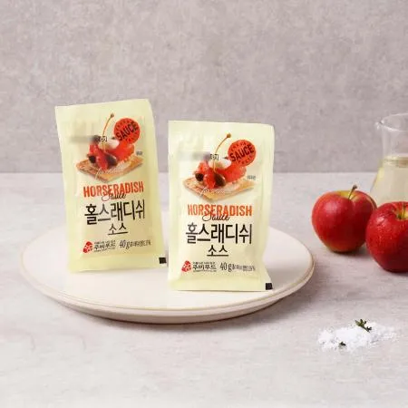 주비푸드 일회용 홀스래디쉬 소스 박스 (40g x 20개)