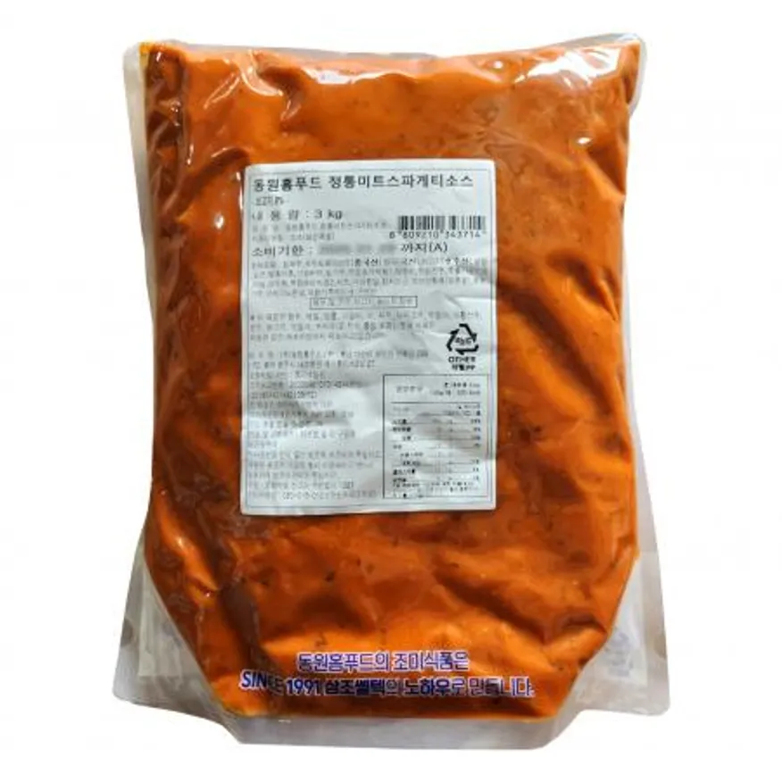 동원홈푸드 정통미트 스파게티 소스 3kg 쇠고기8% 태원 바로 하인즈 대용 이미지