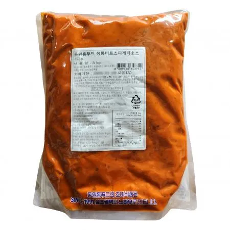 동원홈푸드 정통미트 스파게티 소스 3kg 쇠고기8% 태원 바로 하인즈 대용 이미지