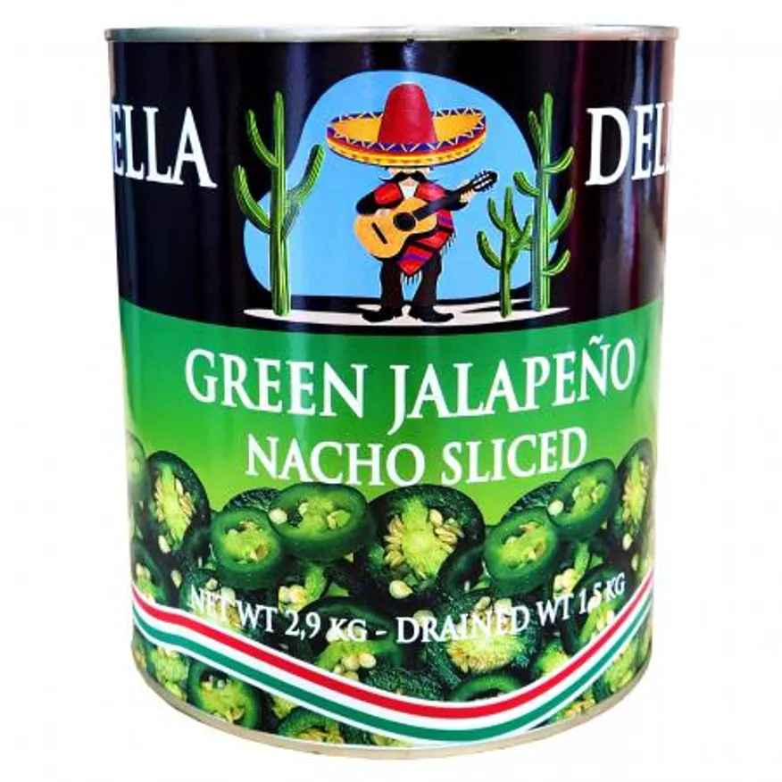 델라 그린 할라피뇨 슬라이스 2.9kg 피자 파스타 토핑 이미지