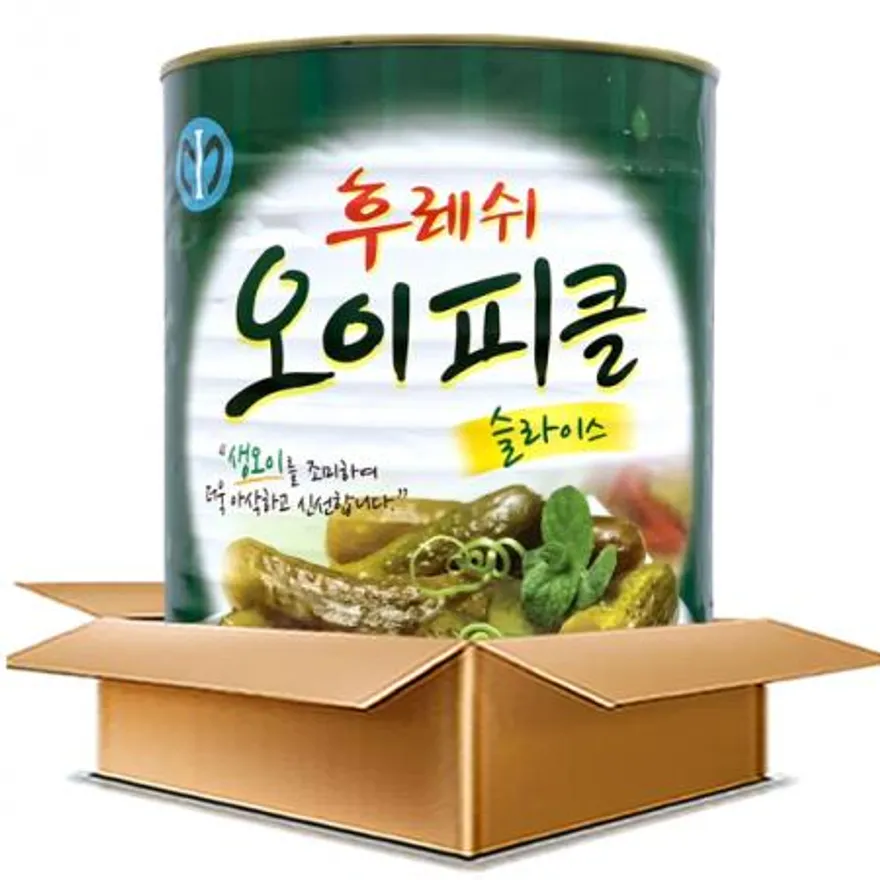 일미 후레쉬 오이피클 슬라이스 박스 (3kg x 6개입) 일가집 생오이 신선 아삭 이미지