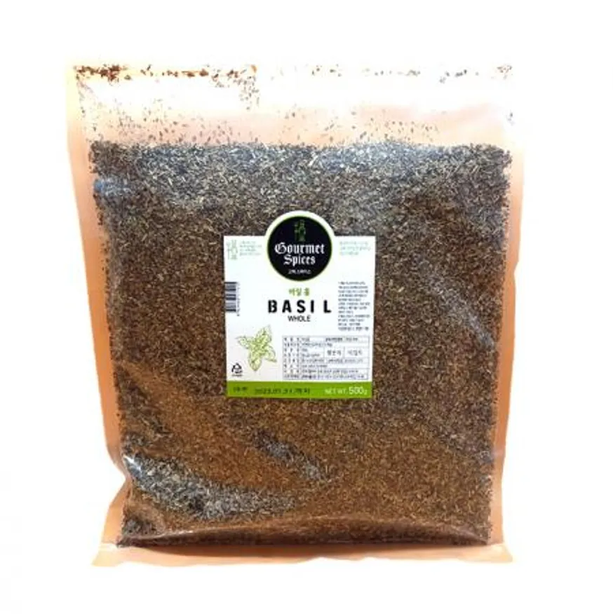 티알아이 TRI 고메스파이스 바질홀 500g 피자 파스타 샐러드 드레싱 천연 향신료 이미지