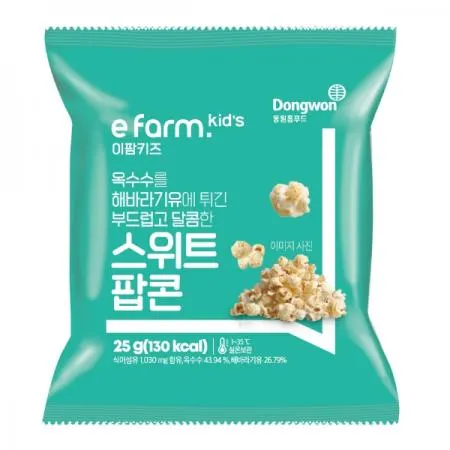 동원홈푸드 비셰프 스위트 팝콘 박스제품 (25g x 40개) 간식 어린이집 유치원 이미지