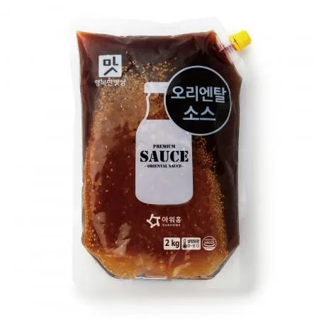 아워홈 행복한맛남 오리엔탈 소스 2kg 샐러드 드레싱 깔끔한 맛