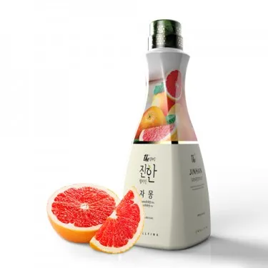 웰파인 더진한 자몽 농축액 1.5kg 까페 과일주스 베이스 원액 소스 시럽 에이드 스무디 쥬스