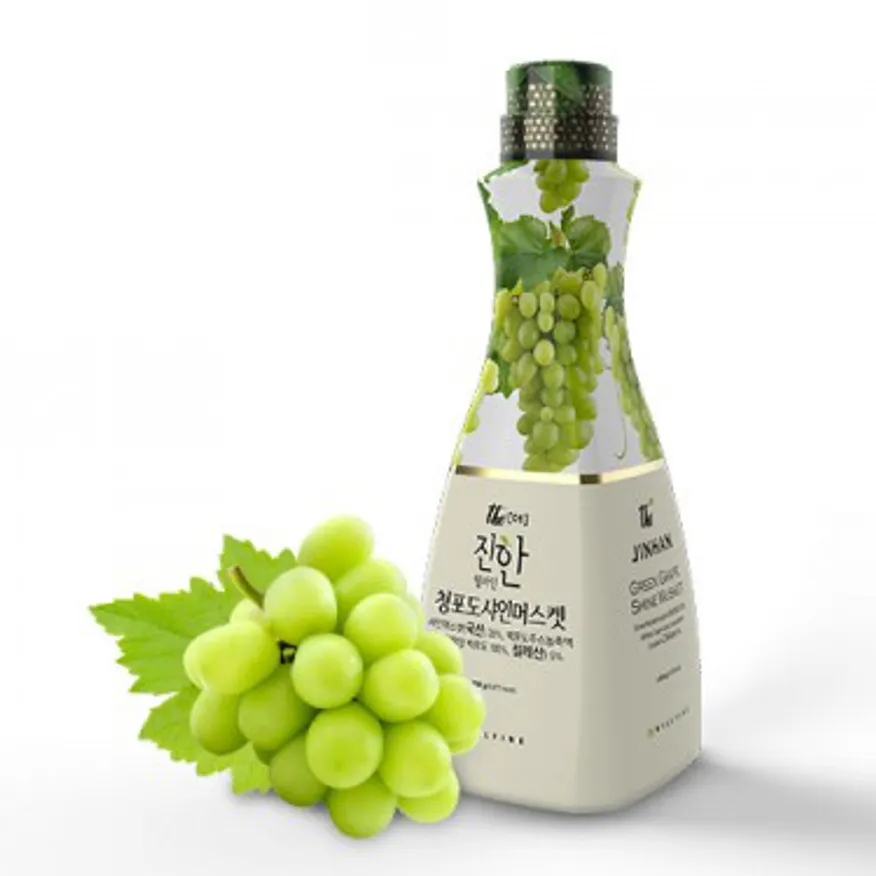 웰파인 더진한 청포도 샤인머스켓 농축액 1.5kg 까페 과일주스 베이스 원액 소스 시럽 에이드 스무디 쥬스 이미지