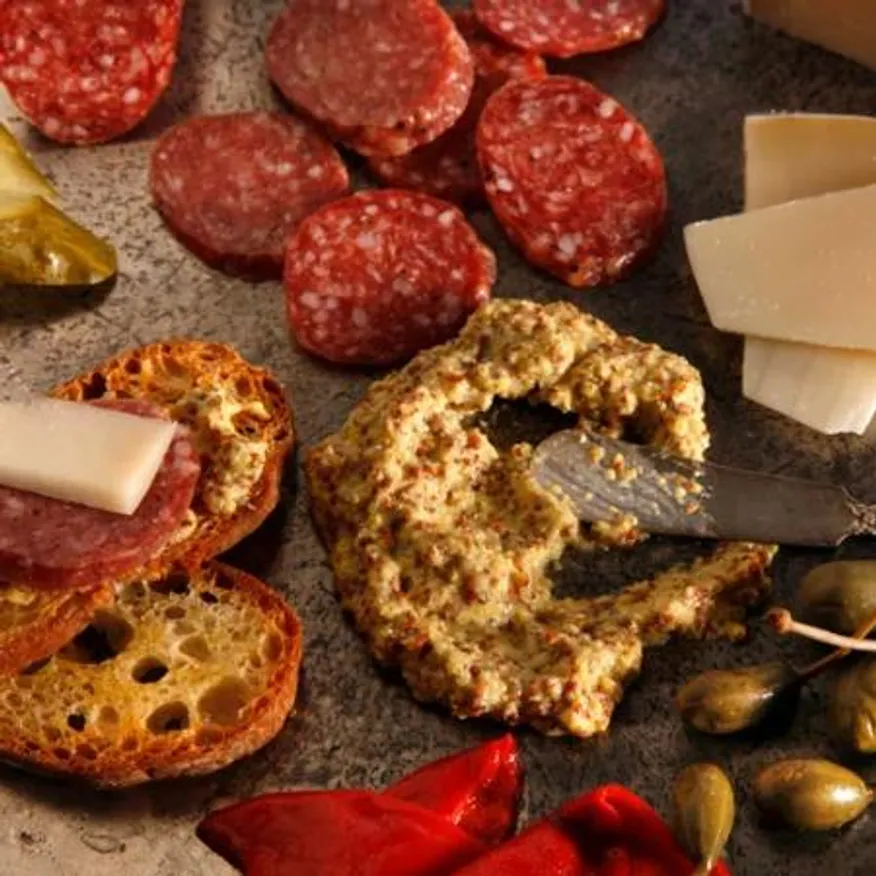 르네 디종 프랑스산 홀그레인 머스타드 820g 닭고기 쇠고기 육류 고급 해산물 요리 소스 드레싱 이미지