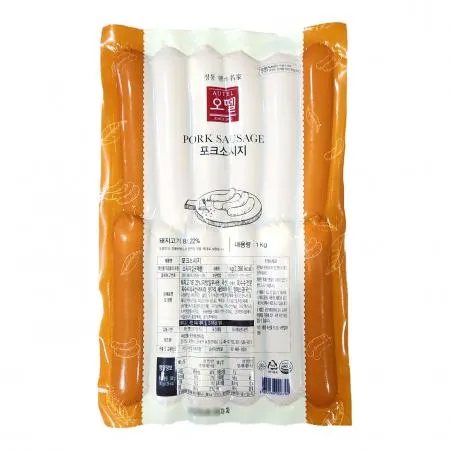 오뗄 포크 소시지 1kg 영양간식 술안주 전문 비어 호프 맛집 비결 (무료 아이스포장)
