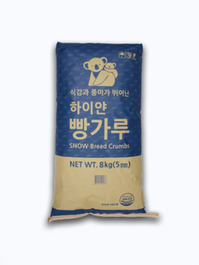 서울식품 코알라 하이얀 빵가루 8kg 돈까스용 건식 업소용 식당용 대용량 이미지