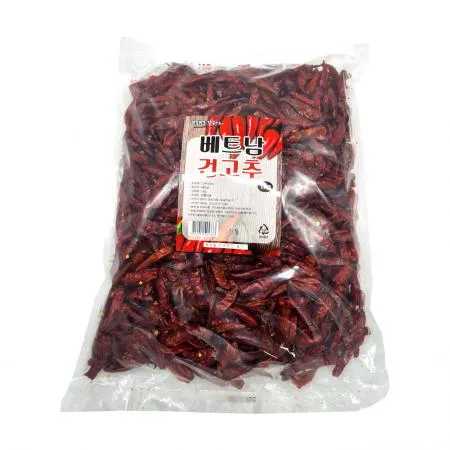 한톨식품 베트남 건고추 1kg 월남 땡초 청양 쥐똥 말린 매운 고추