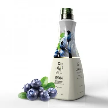 웰파인 더진한 블루베리 농축액 1.5kg 까페 과일주스 고농축 베이스 원액 소스 시럽 에이드 스무디 쥬스